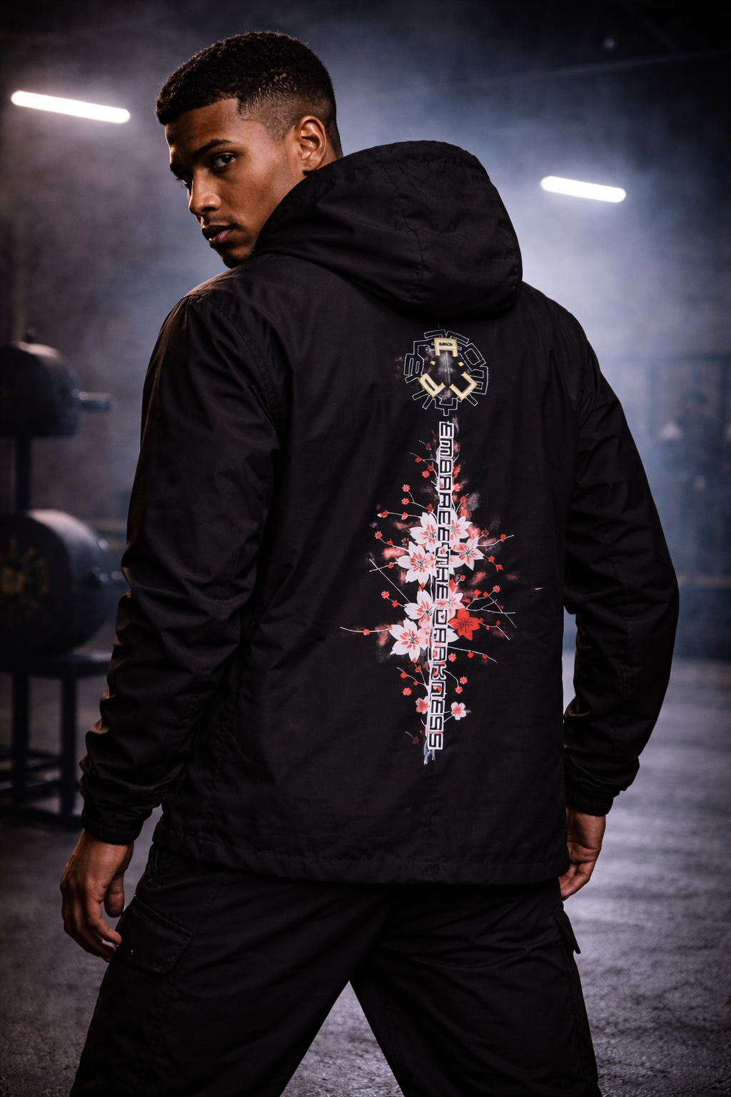 Cherry Blossom Collection: Shadow windbreaker Embrace the Darkness windbreaker