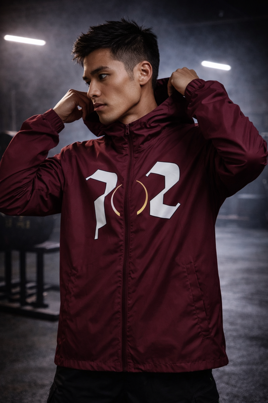 Cherry Blossom Collection: Red Eclipse windbreaker Move with Purpose