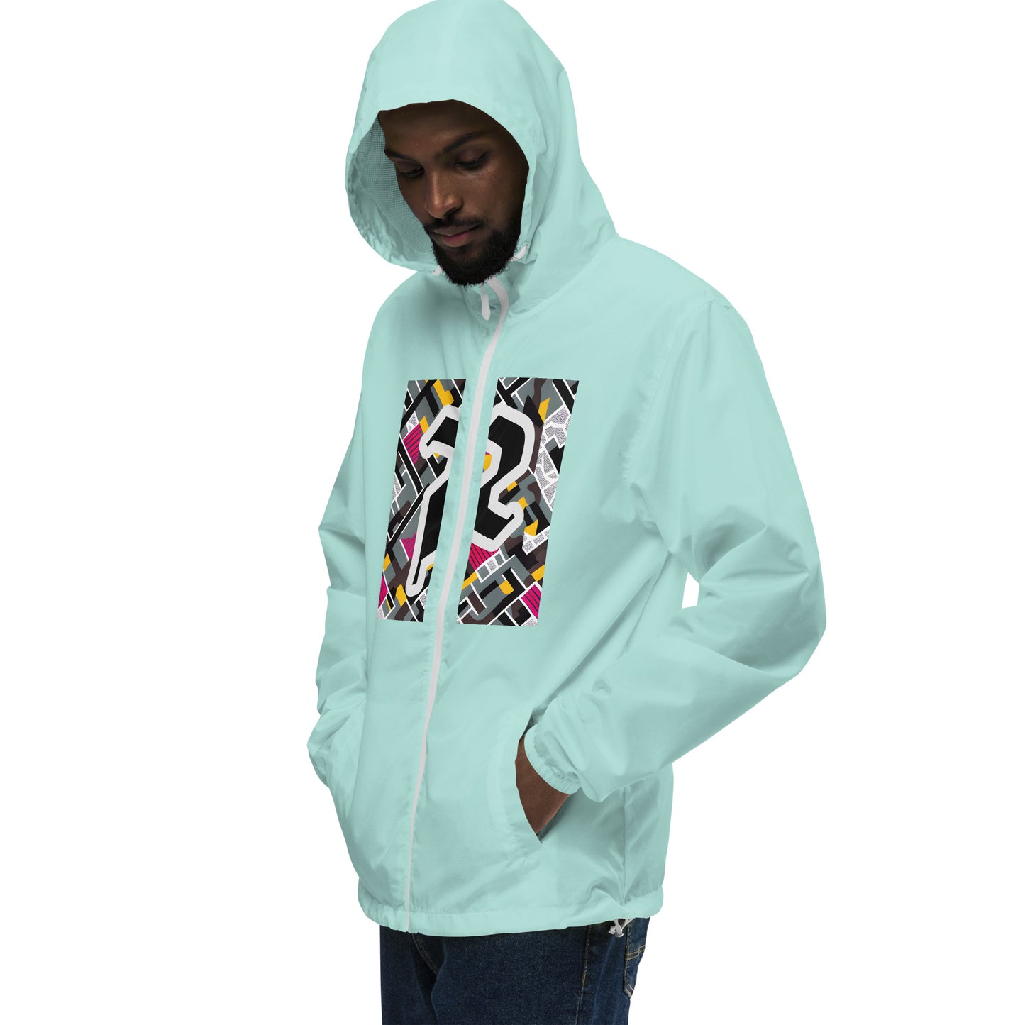 Unisex lightweight zip up windbreaker