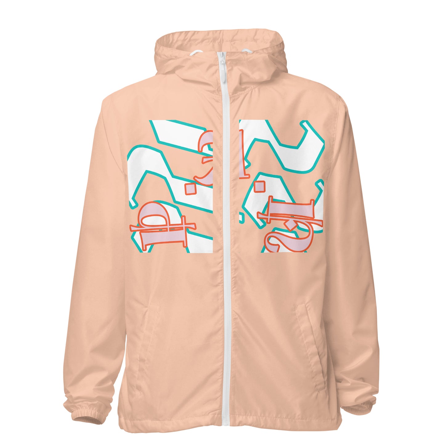 Unisex lightweight zip up windbreaker