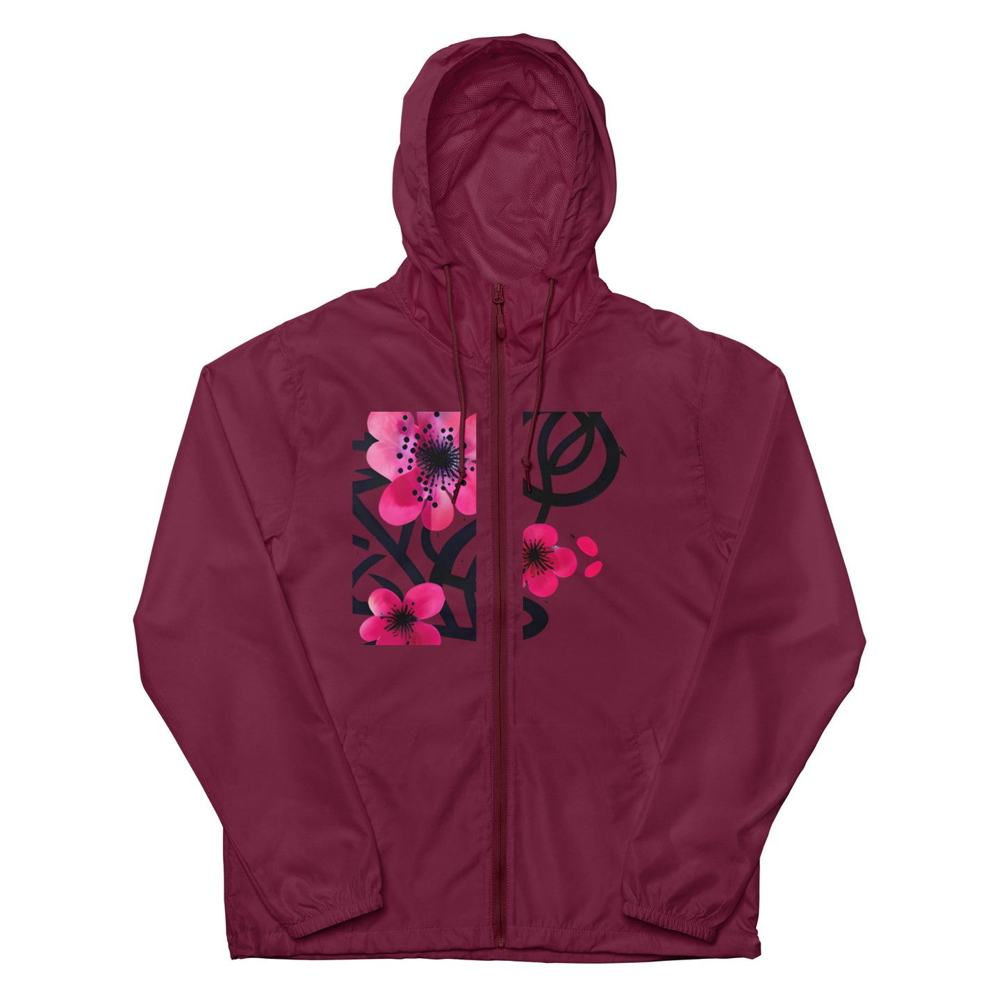 Unisex lightweight zip up windbreaker