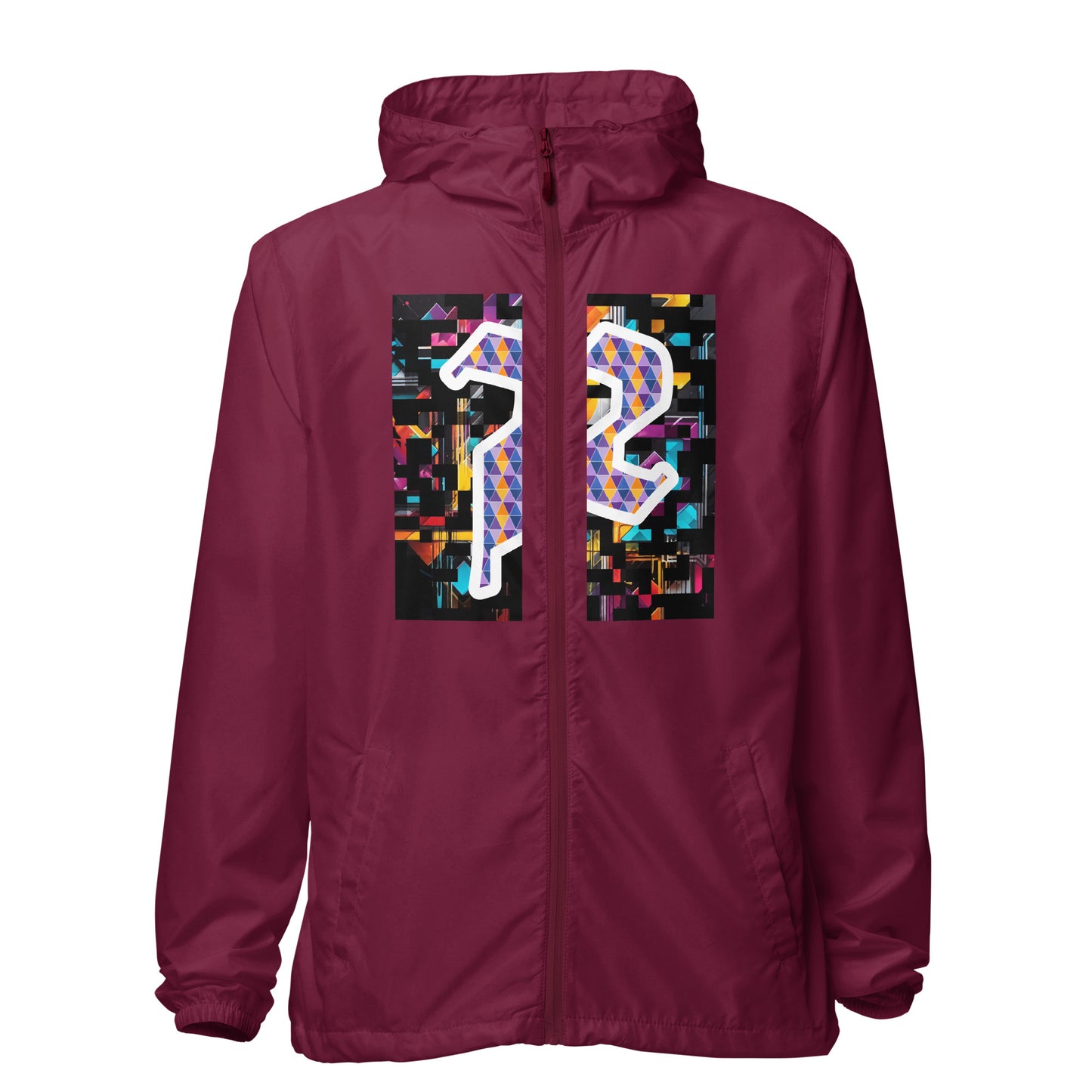 Unisex lightweight zip up windbreaker