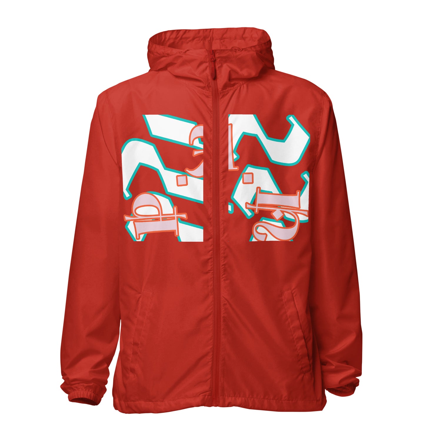 Unisex lightweight zip up windbreaker