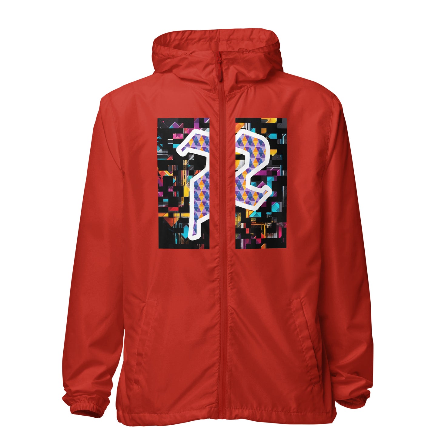 Unisex lightweight zip up windbreaker