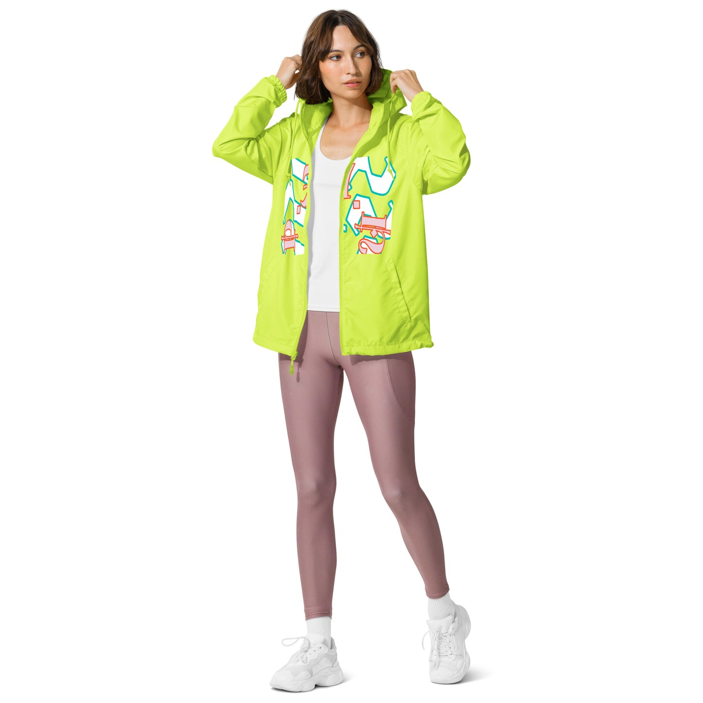 Unisex lightweight zip up windbreaker