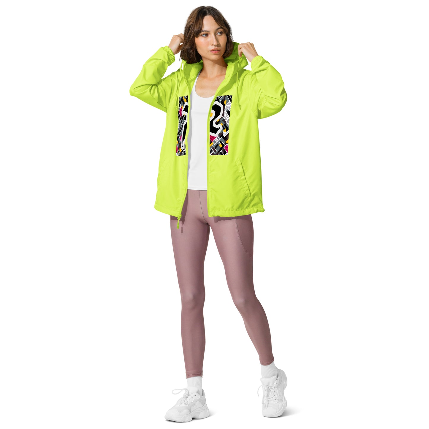 Unisex lightweight zip up windbreaker