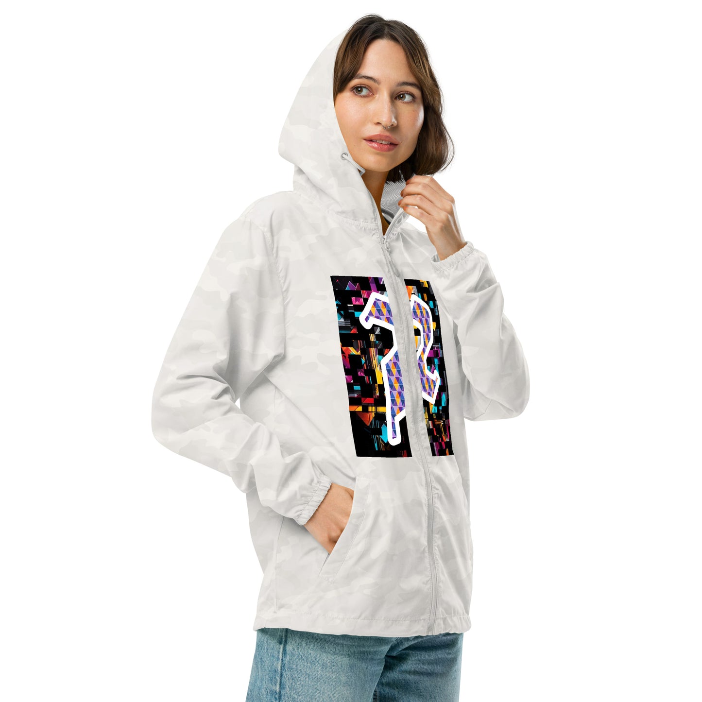 Unisex lightweight zip up windbreaker